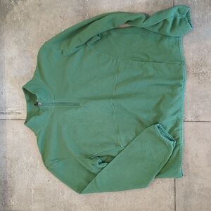 Z by Zella Green Fleece Half Zip Size